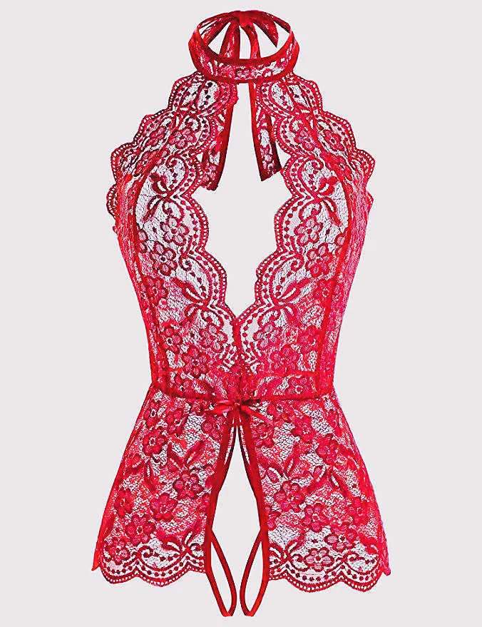 Porn Lingerie Sexy Hot Erotic Trajes Lace Aberto Bra Sexo Dress  