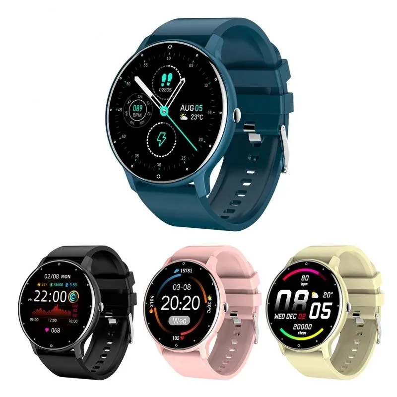 ZL02D Smart Watch Donne Uomo Uomo Sport Braccialetti Fitness Tracker SmartWatch ZL02 Sleep Frequenza cardiaca Monitor IP67 Impermeabile per iOS Android Phone