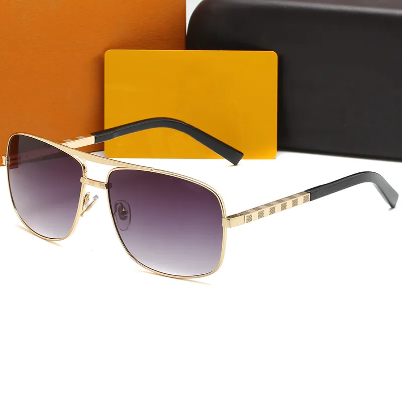 2021 النظارات الشمسية للنساء مع الرجال الفاخرة رجل مصمم بدون شفة مطلية بالذهب مربع إطار العلامة التجارية الشمس النظارات أزياء النظارات
