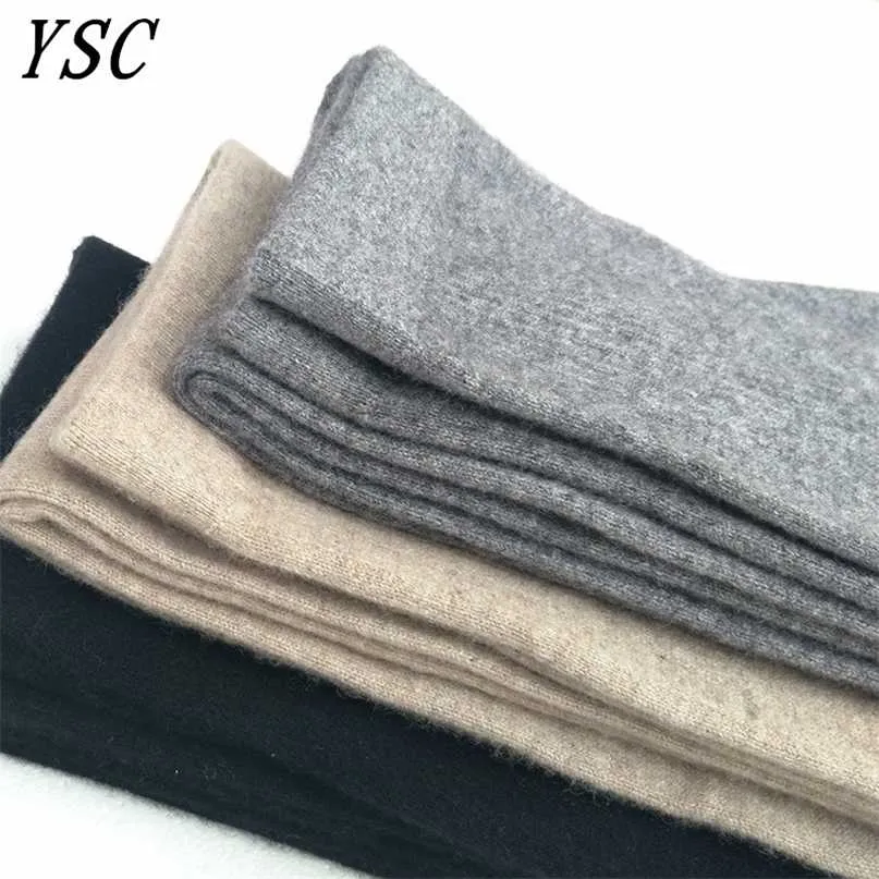 YSC style femmes cachemire laine pantalon tricoté doux chaleur longs Johns spandex leggings de haute qualité slim fit 211130