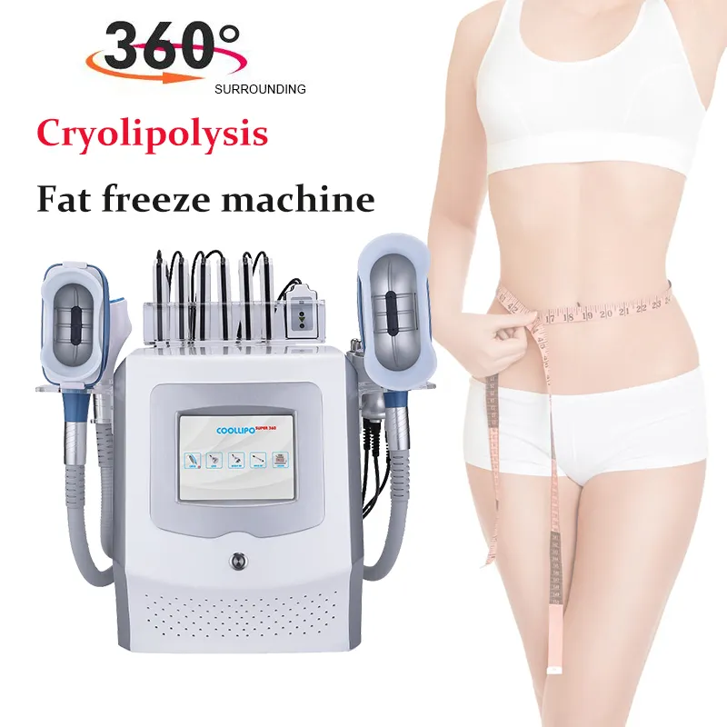 Cryolipolys Slim Celluliter Avlägsnande Kavitation Viktminskning Sliming Machine Ultraljud Lipo Laser RF-enhet Radiofrekvens Hudföryngring