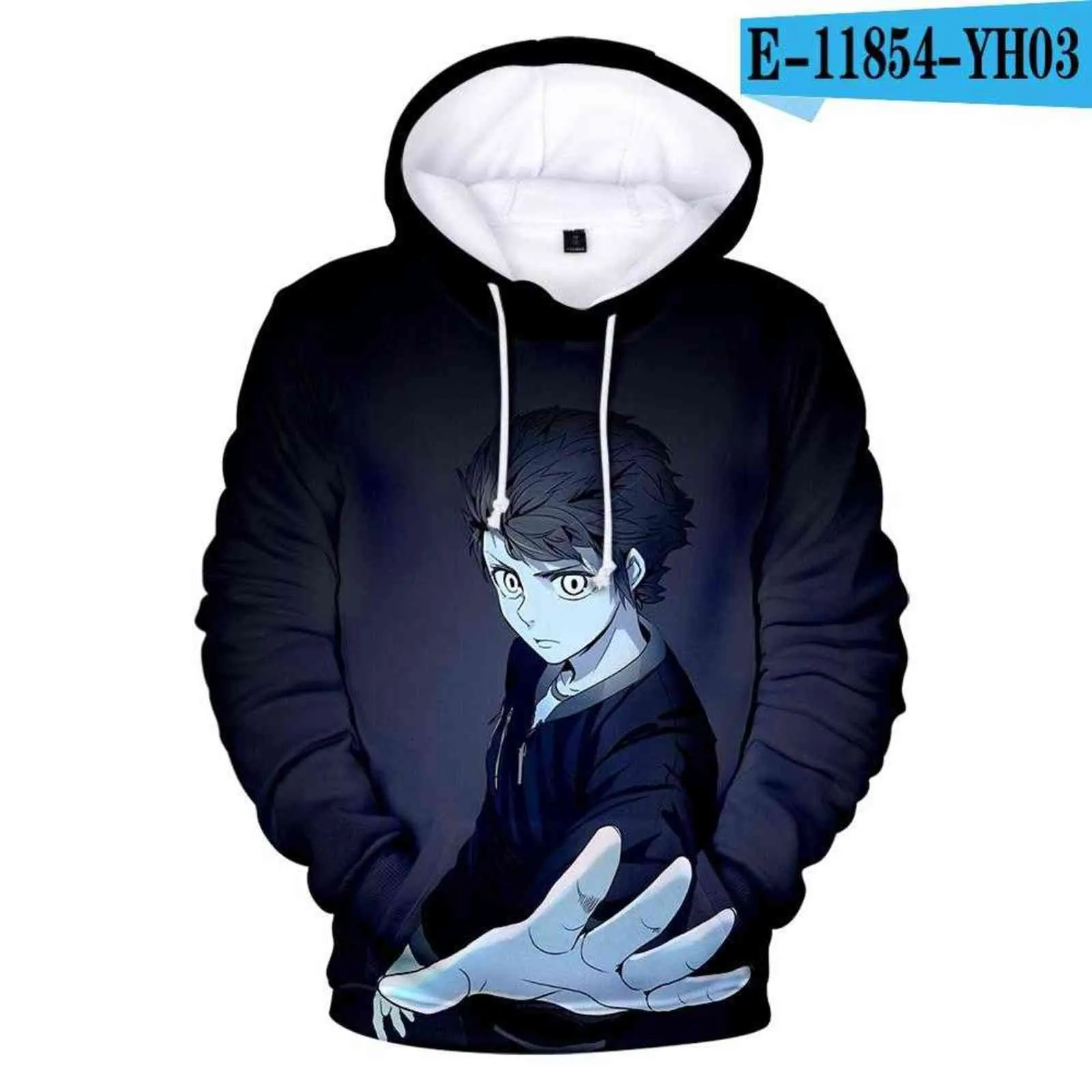 Var väl mottagen nya män / kvinnor 3D-utskrift Roliga Hoodies Populär anime Tower of God Sweatshirts Höst Pullovers Fashion Coats Toppar Y211118