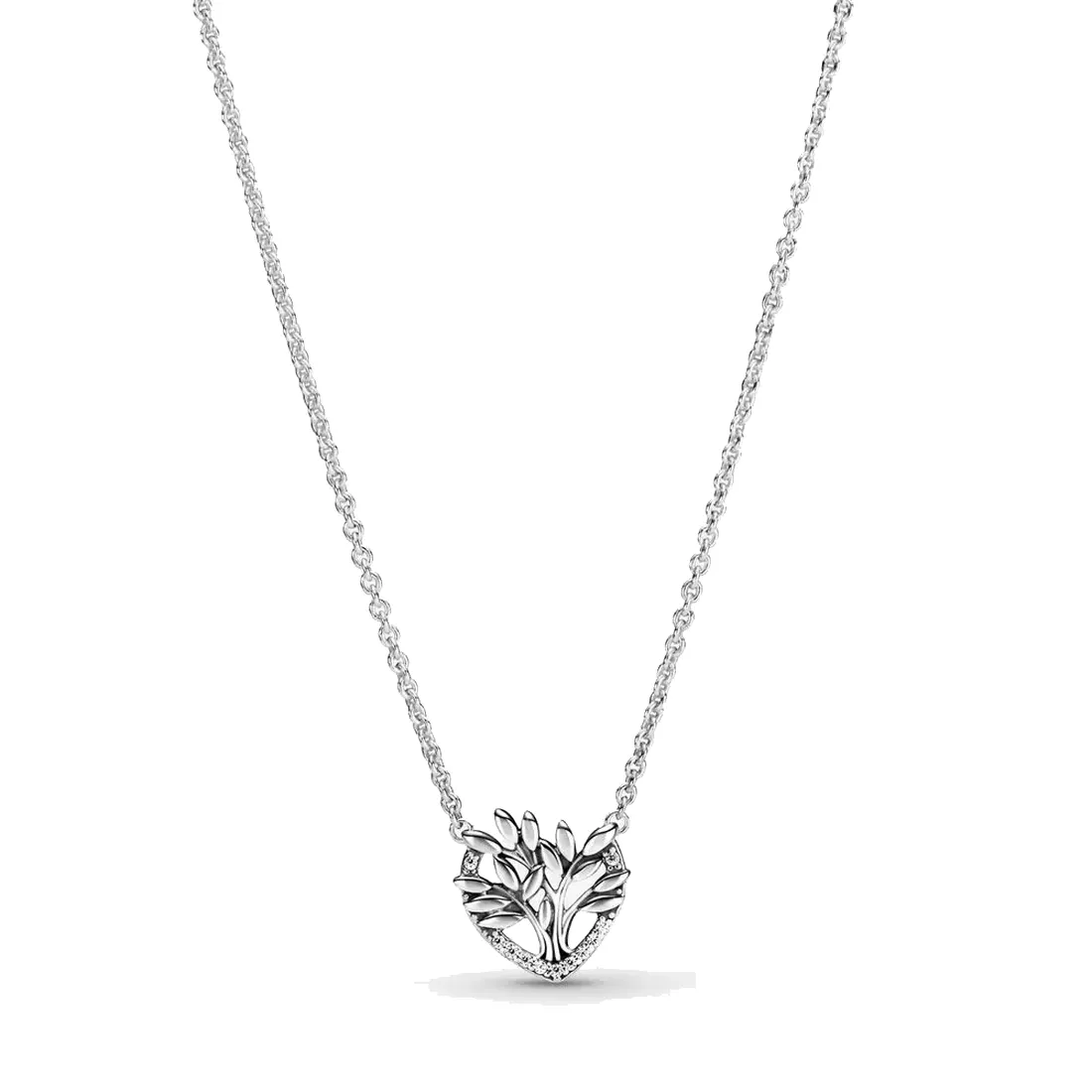Kadınlar Takı Fit Pandora Yüzük 925 Gümüş Kolye Aile Ağacı Collier Aşk Kalp Mücevherat Kolye Charm Nişan Hediye