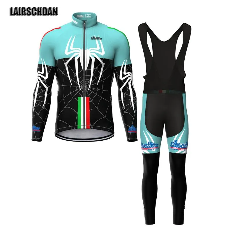 Racing Sets Tenue Velo Homme 2021 Kompletter Sommer Radfahren Anzug Mann Langarm MTB Kleidung Fahrrad Team Jersey Set Bike Wear Outfit