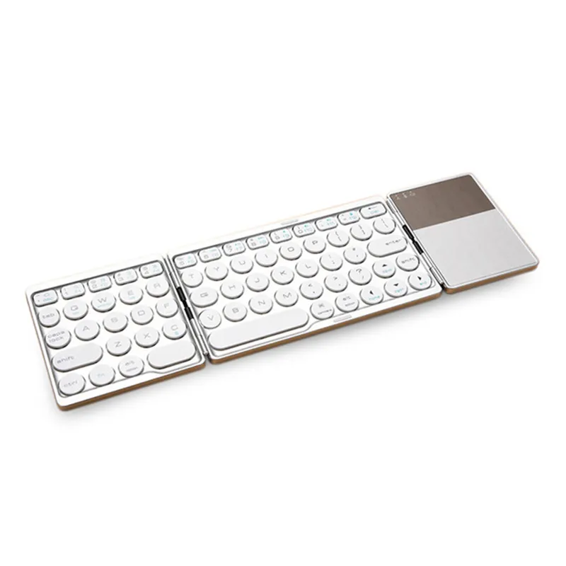 Bluetooth 접이식 키보드 듀얼 모드 USB Wireles Keyboards with TouchPad Windows Windows 태블릿 스마트 폰