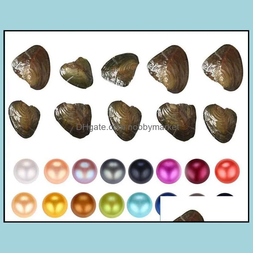 Pearl Loose Beads Jewelry Fancy Gift Akoya High Quality Love Freshwater Shell Oyster 6-7Mm Mixed Colors With Vacuum Packaging Drop Delivery