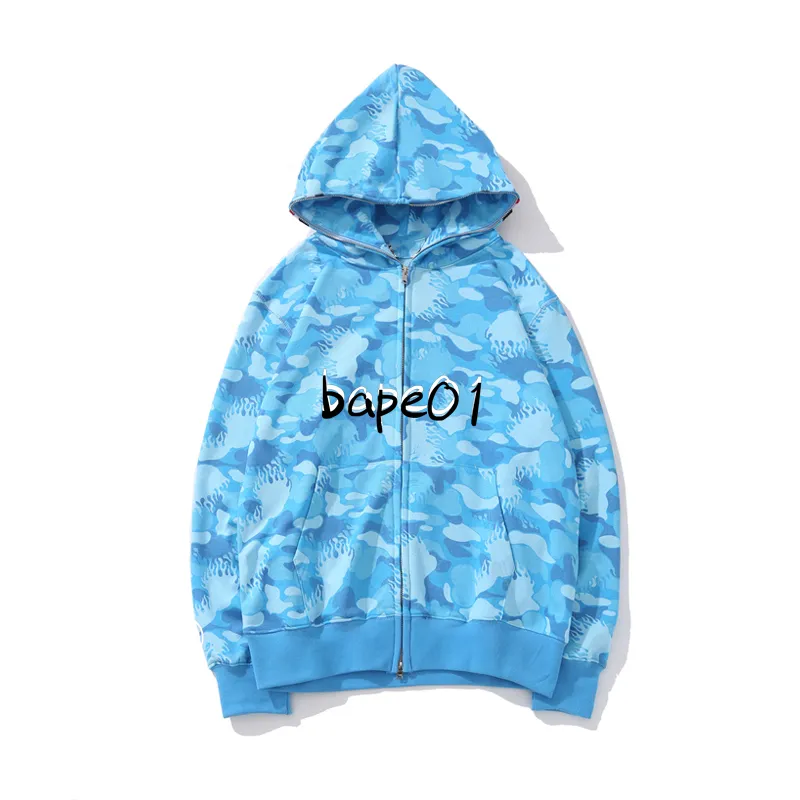 Fashion Mens Designer Hoodies Blue Pink Red Green Men Women Camouflage Pattern Jacket Long Sleeve Mens Hip Hop Sweatshirts Size M 3XL