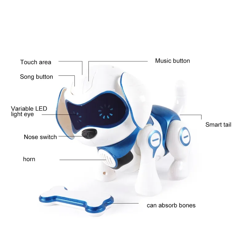 Robot Dog Electronic Toys Toys Wireless Robot Ruppy Smart Smart Smart будет ходить говорить Remote Dog Robot