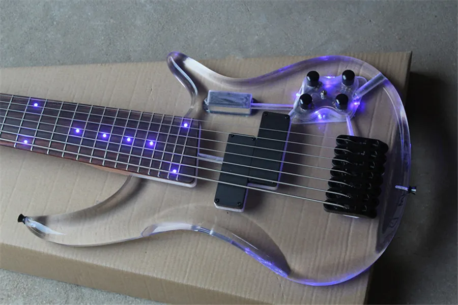 アクリルボディ 7 弦 24 フレット LEDを￥65,833 | DHgate