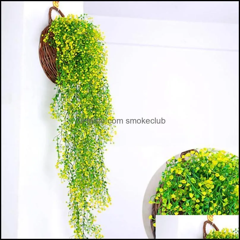 お祝いパーティー用品ホームガーデン装飾的な花の花輪のアドミラルティウィロー85cm、人工緑の植物、花のヴィインズリビングルーム漢