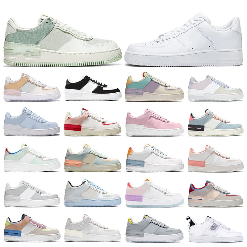 Femmes Baskets Shadow Platform Chaussures 1 Spruce Aura Pale Ivory Pistachio Frost Utility Blanc Noir Aurora Sunset Pulse Hommes Sports de Plein Air Baskets