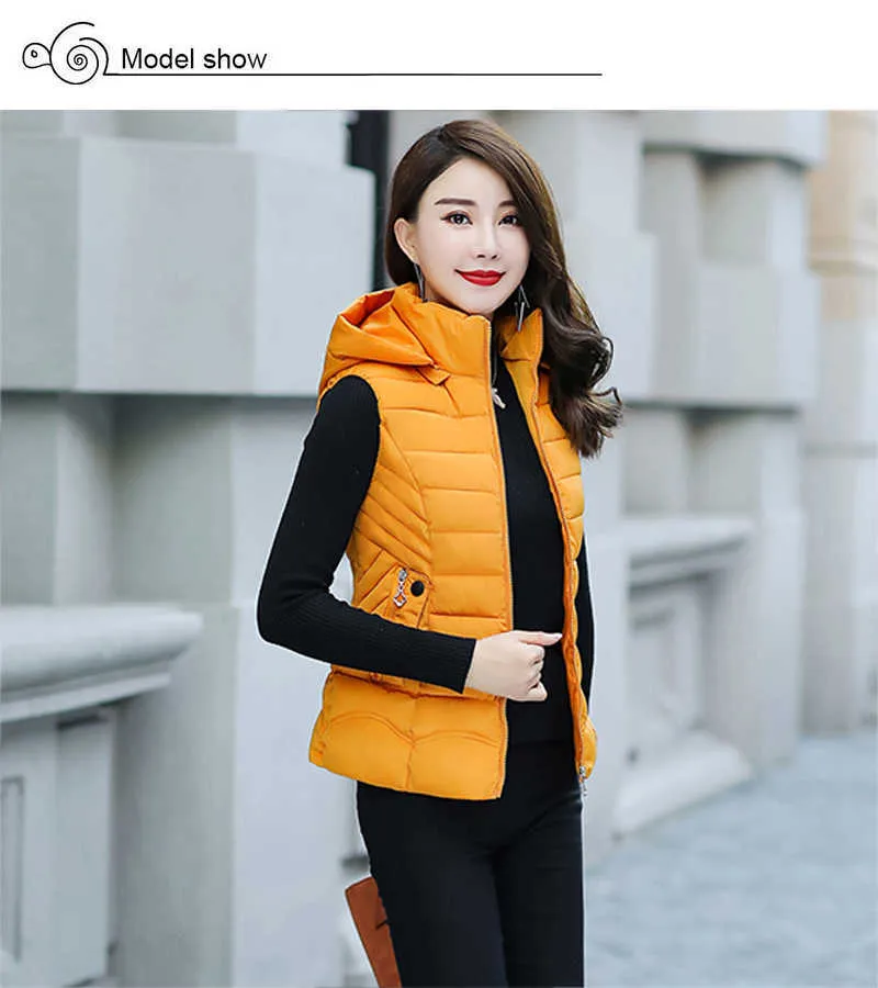 トップス Hooded Short Vest - Flight Satin(Brown) Ladies Hooded Fleece Waistcoat Short Cotton Padded