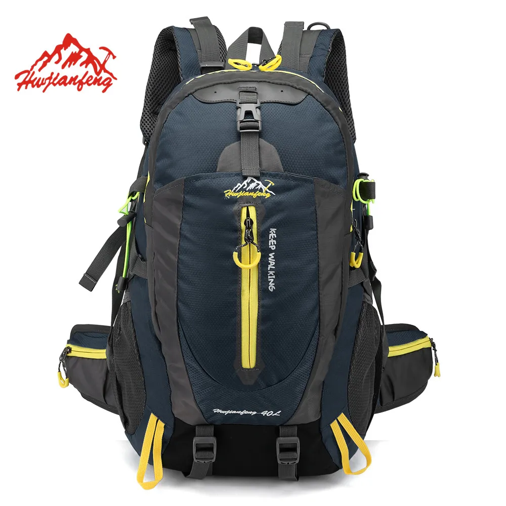 Водонепроницаемый альпинистский рюкзак 40л открытый путешествия кемпинг походный рюкзак женщин треккинговая сумка для мужчин