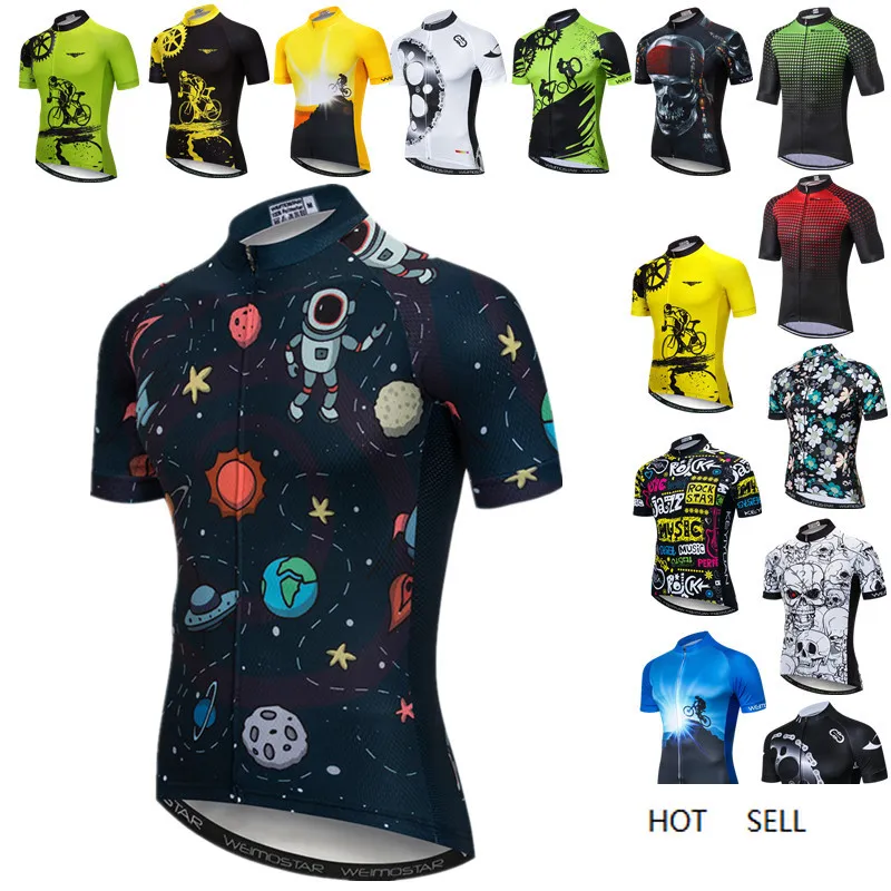 サイクリングジャージー宇宙飛行士服Ropa Ciclismoクイックドライバイク自転車シャツ