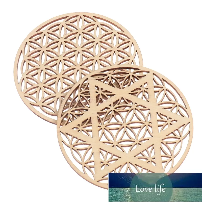 1 Piece Simple Round Placemats Home Abstract Style Wooden Coasters Kitchen Heat Insulation Mat Carved Style Pot Mat Factory price expert design Quality Latest Style