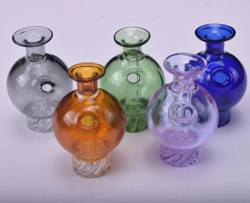 Carb Cap 28mm OD 스핀 유리 사이클론 riptide 석영 banger dab rig 유리 물 파이프 용 유리 버블 카브 캡