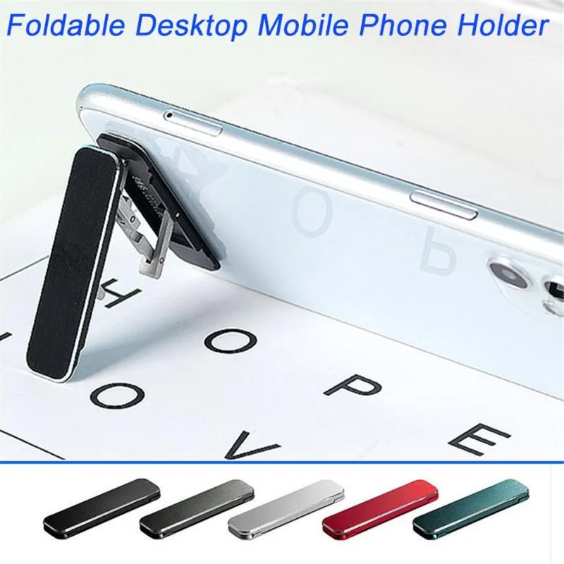 Teléfono celular soportes Universal Mini Mobile Soporte Móvil Aleación de aluminio Ángulo Ajustable Atrás Soporte Soporte Soporte Plegable