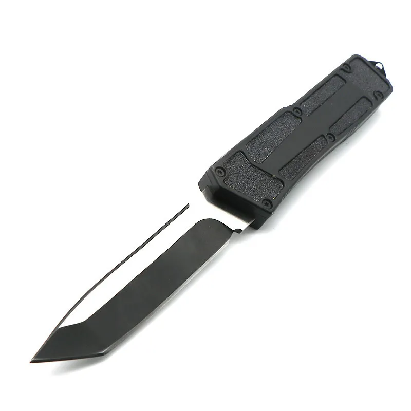 9 modelos Sca Mango negro Cuchillo de hoja fija recta Doble acción Pesca EDC Cuchillos tácticos de bolsillo Herramienta de supervivencia Cuchillos