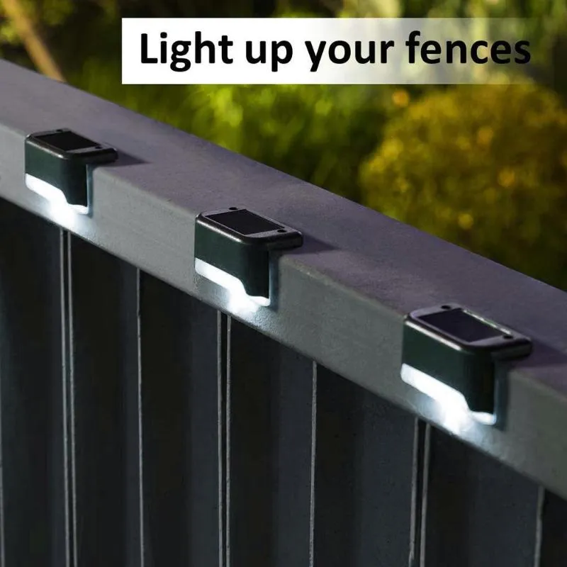Solar lights for colorbond fence clearance