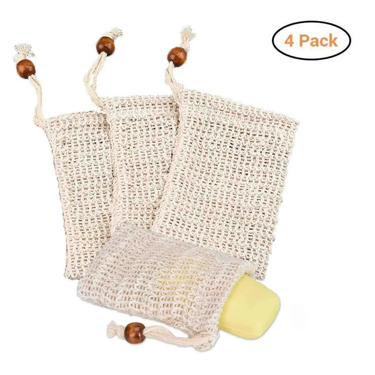 Natural Exfoliating Mesh Soap Saver Sisal Soap Saver Bag Pouch Holder For Shower Bath Foaming And Drying Shower bag Free DHL