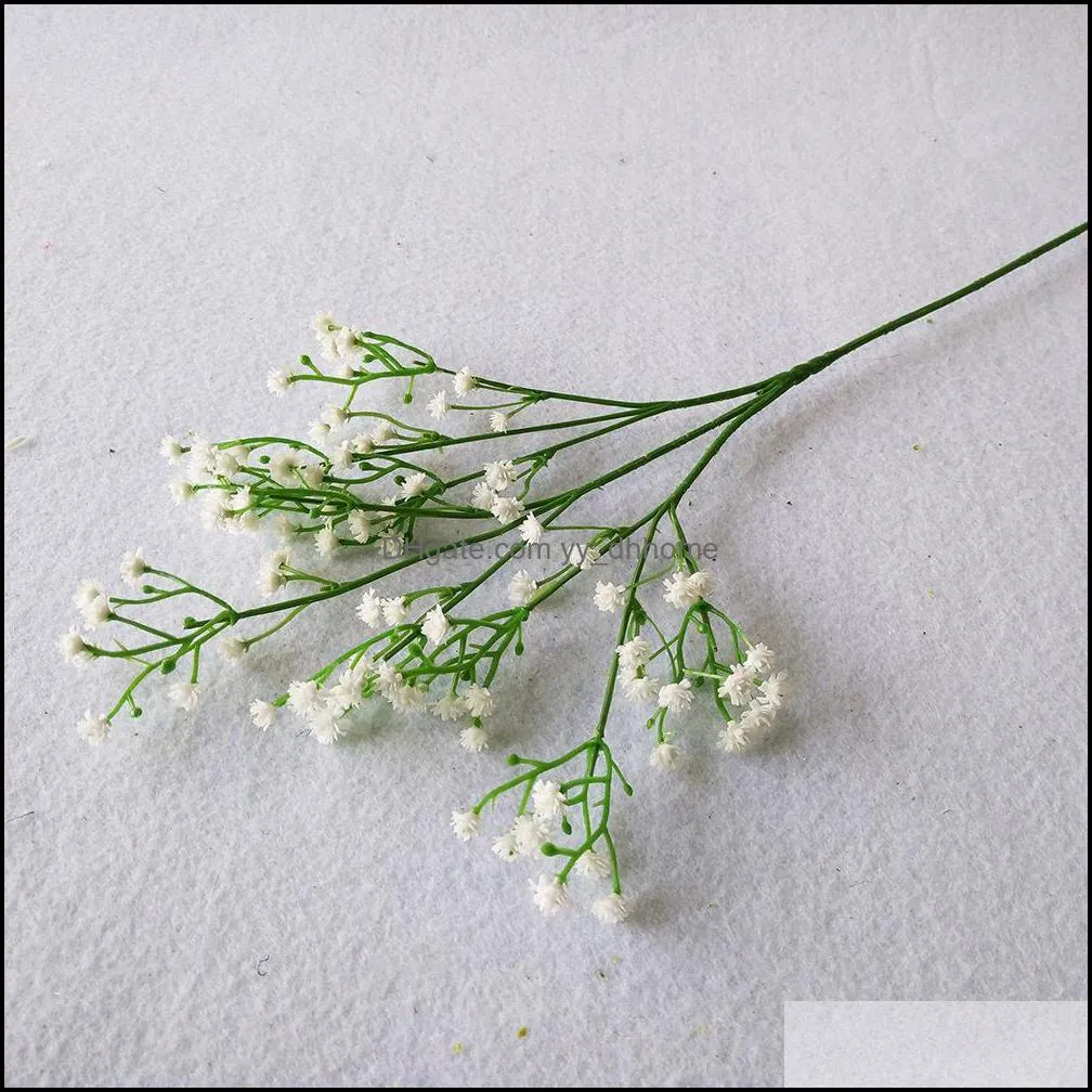 Gypsophila Artificial Flowers artificial Floral Silk Fake Pom Poms Flower for Wedding Party Home Decoration Bouquet