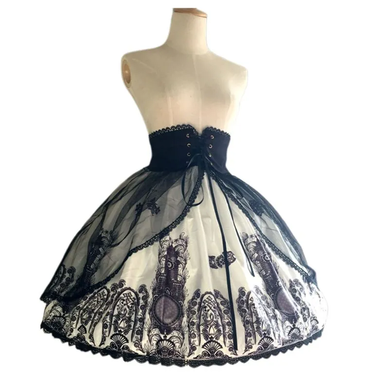Lotus Leaf Lace Bird Cage Fish Bone Skirt petticoat crinoline Skirt for Women and Girls - Perfect for Weddings and Bride's Dress Lining