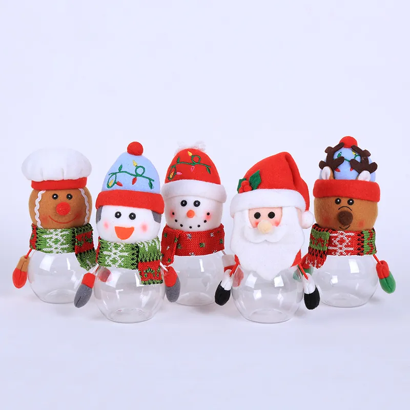 Christmas Gift Wrap Candy Jar Storage Bottle Santa Bag Sweet xmas Boxes Child Kids Gifts