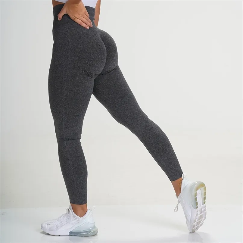 Fitness Leggings Women Push Up Gym Womens Clothing High Waist Short  Leggings Sexy Workout Pants Female Ankle seamless pants 211130