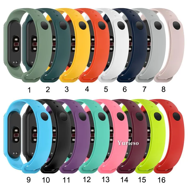 Ersatzzubehör Silikon-Armbandfarben Uhrenarmband für Xiaomi Band 5 Armband Neues Armband für MI Band 5 Fabrik Hot Cheap