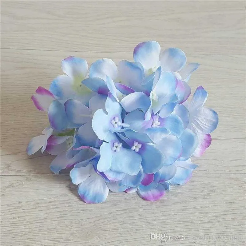 15CM Artificial Hydrangea Decorative Silk Flower Head For DIY Wedding Wall Arch Background Scenery Decoration Accessory Props