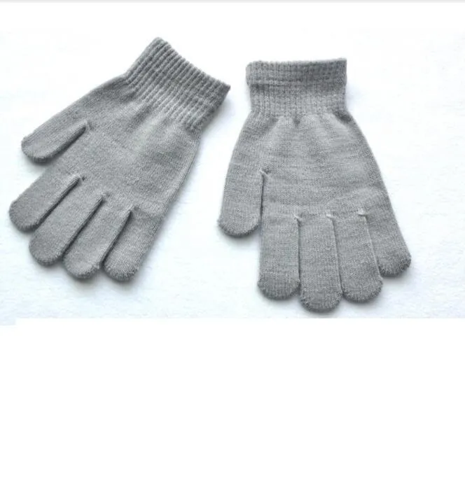 2021 Vinter Kvinnor Män Handskar Solid Färg Akryl Vuxen Monokrom Varm Magic Knit Gloves Bubble Gloves Fem Finger Sports Glove