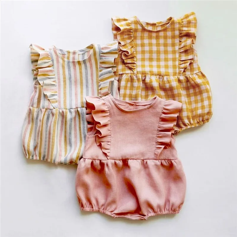 Bebê recém-nascido bodysuit crianças roupas gêmeos moda meninas roupas jumpsuit meninas roupas terno roupa 0-24m corpo bebe 210317
