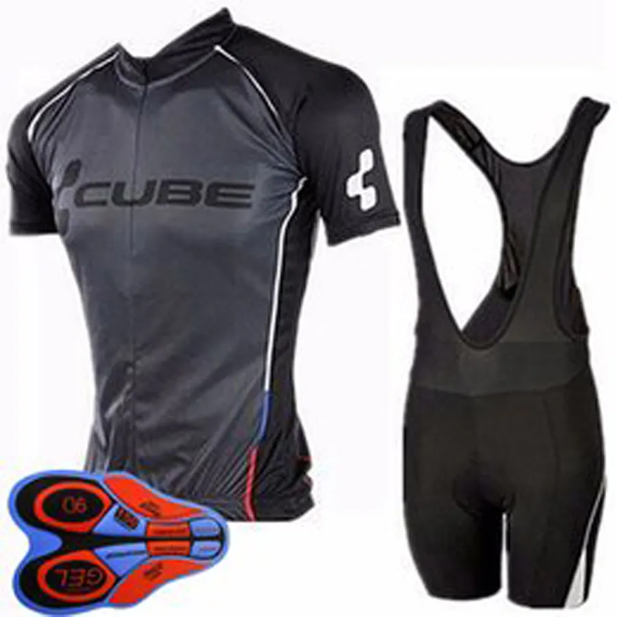 Cube Team Ropa Ciclismo Oddychające Męskie Rowerze Koszulka Koszulka Koszulka i Szorty Ustaw Summer Road Racing Odzież Odzież Outdoor Rower Uniform Sports Suit S21052810 \ t