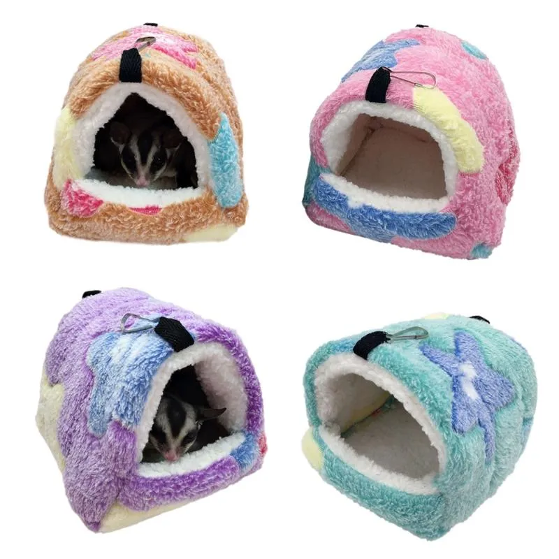 Fournitures pour petits animaux lit de Hamster chaud suspendu planeur de sucre hamac nid maison accessoire de Cage pour animaux de compagnie