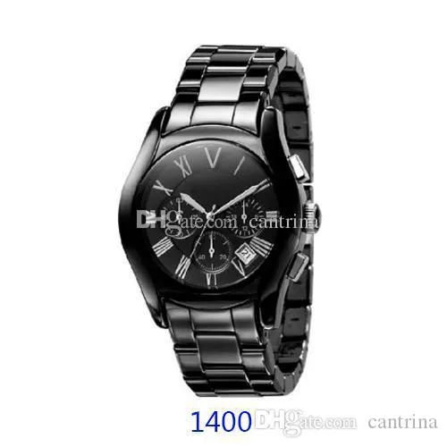 2021 Новые любители часовых часов Ceramica AR1400 AR1401 AR1451 AR1452 AR1410 AR1411 AR1416 Хронографские наручные часы Оригинальный Box294K