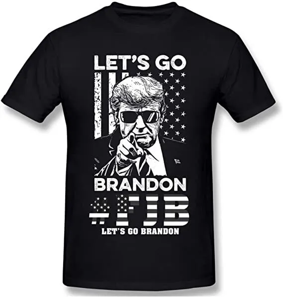Lets Go Brandon Letter Black Patriotic T Shirts With American Flag Print  Casual Short Sleeved Sports Tee For Men And Women From Babyonline, $4.74