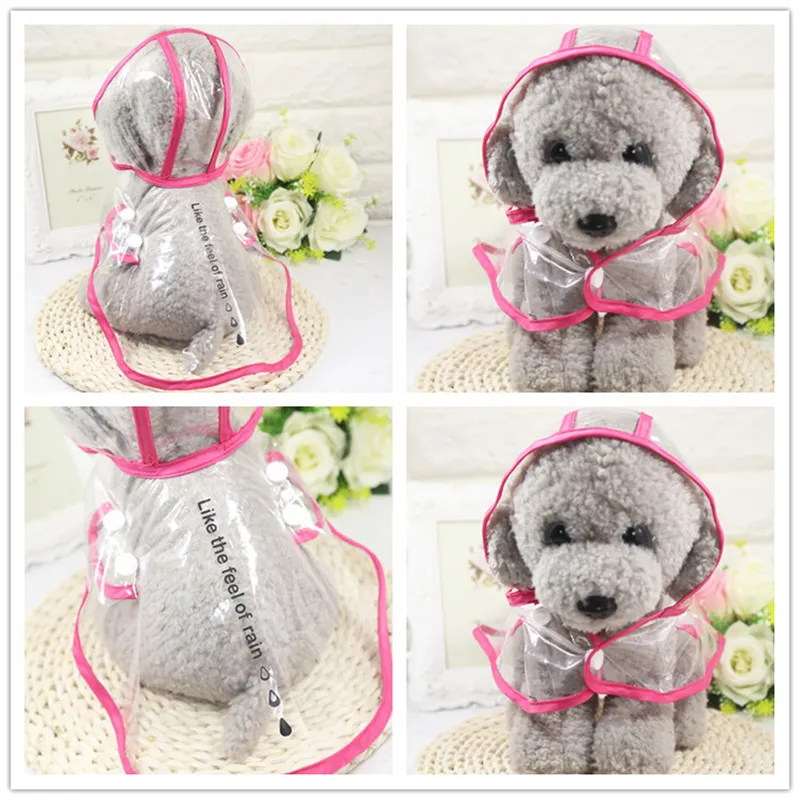 Clear plastic dog online raincoat