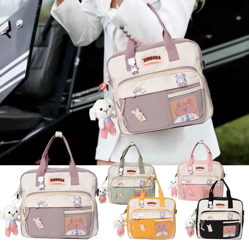 حقيبة ظهر تصميم أزياء Kawaii Square Student Tote School Scludies Count Recied Handbag for Assessories