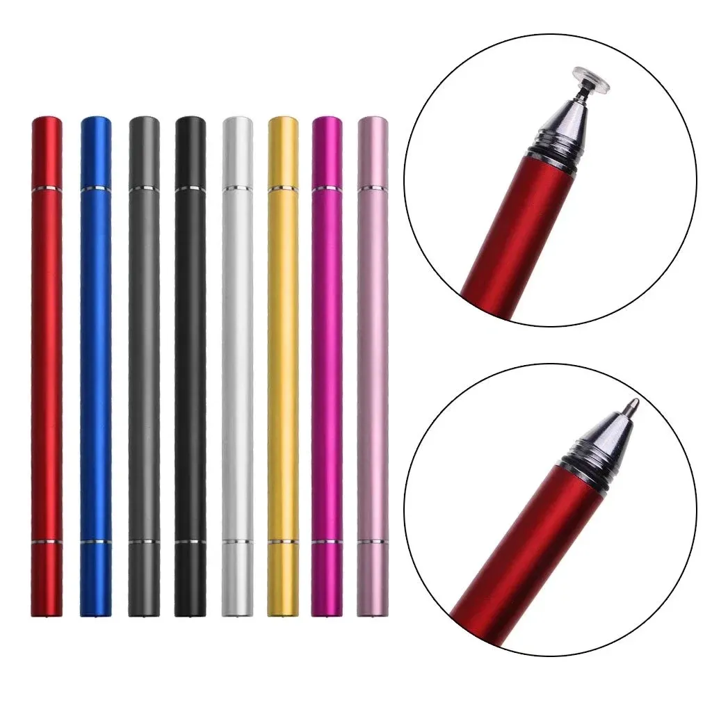 Stylus Penna digitale Universale Touchscreen Retrattile Bianca – Argento - Italiano
