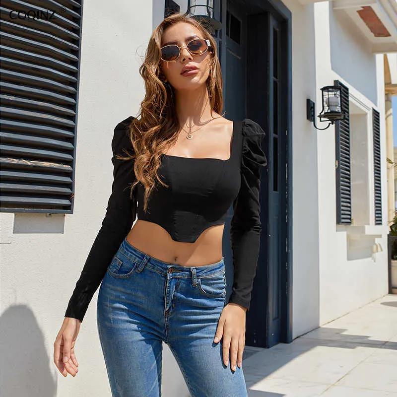 Donna Kawaii Magliette T-shirt manica lunga Goth Estetica Crop Top Abbigliamento donna Accessori gotici Abiti firmati 28384P 210712