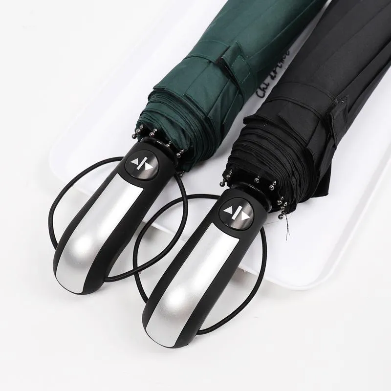 Umbrellas Brand Umbrella Rain Quality Men 10K Strong Windproof Glass Fiber Wooden Frame Long Handle Women's Parapluie
