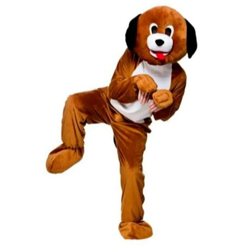 Hoge Kwaliteit Hond Dier Mascotte Kostuum Halloween Kerst Fancy Party Jurk Cartoon Karakter Pak Carnaval Unisex Volwassenen Outfit