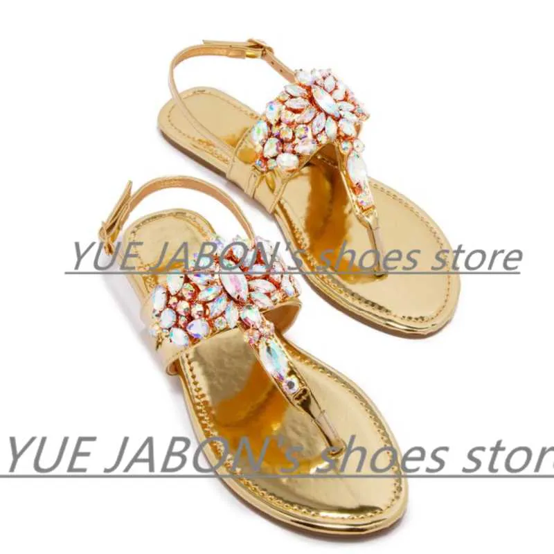 Sandaler transparent kvinna sommar kristall skor lager storlek 43 kvinnor sandal guld rosa kvinnlig strand tofflor gelé