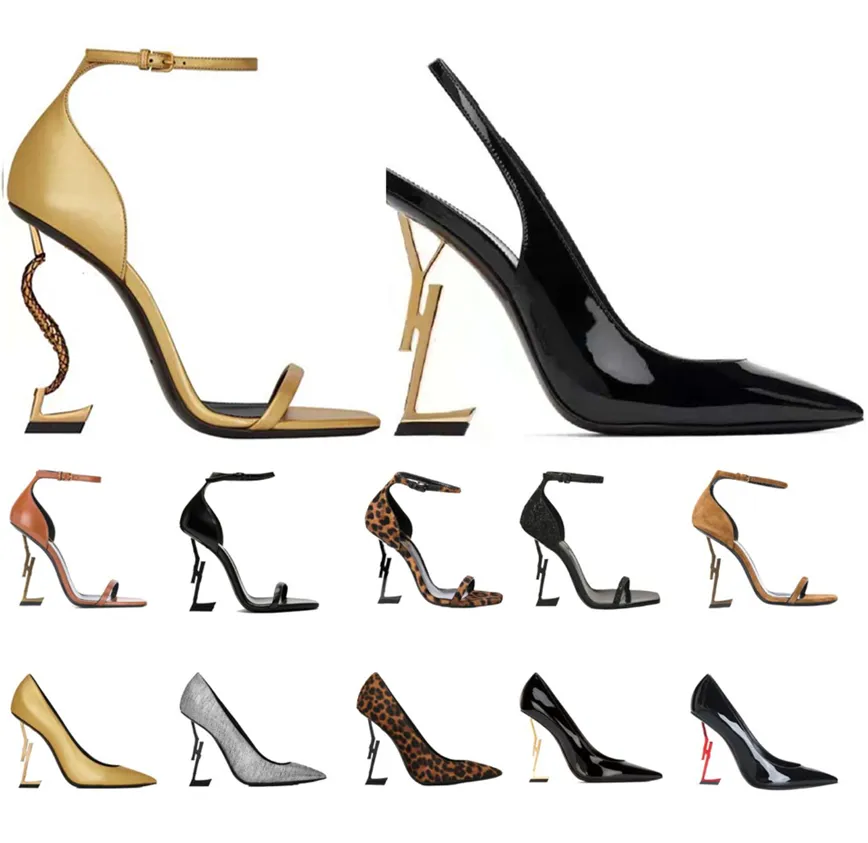 Klasyczne damskie buty na wysokim obcasie Luksusowy pokaz mody ślubnej Wykwintny komfort Materiał skórzany Rozmiar 35-42