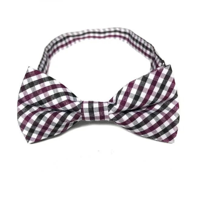 Bowknot Bow Tie British style Baby Tie Children plaid Necktie Fashion Cute lattice Necktie Hot Kids Cotton and Adjustable Bow Tie WMQ659