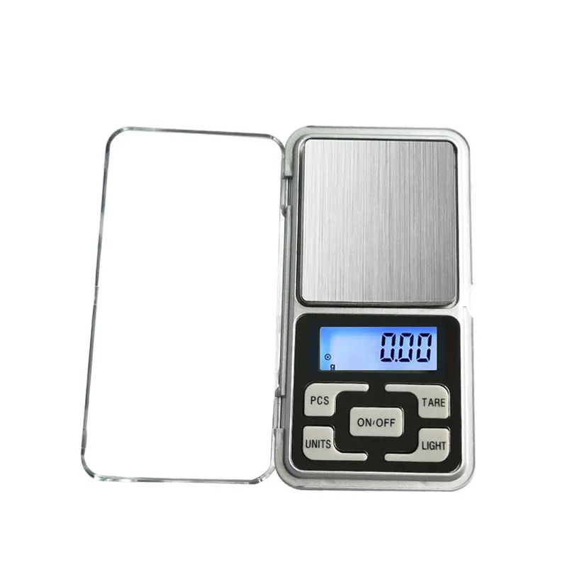 Mini Electronic Digital Scale Smycken Vägskala Balansficka Gram LCD-skärm Skala med RETAIL BOX 500g / 0,1 g 200 g / 0,01 g 293 V2