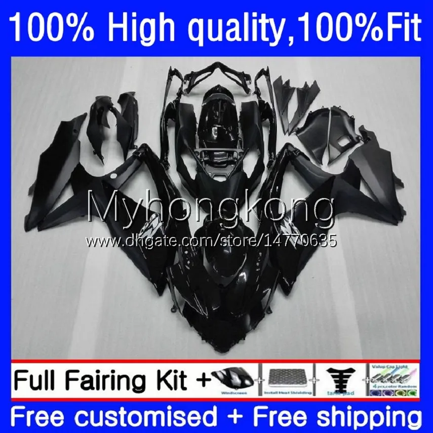 Carénages de moulage par injection noir brillant pour SUZUKI GSXR600 GSXR-750 750CC K8 GSXR750 08-10 22No.1 GSXR 600 750 CC 600CC GSX-R600 08 09 10 GSXR-600 2008 2009 2010 Bodys OEM