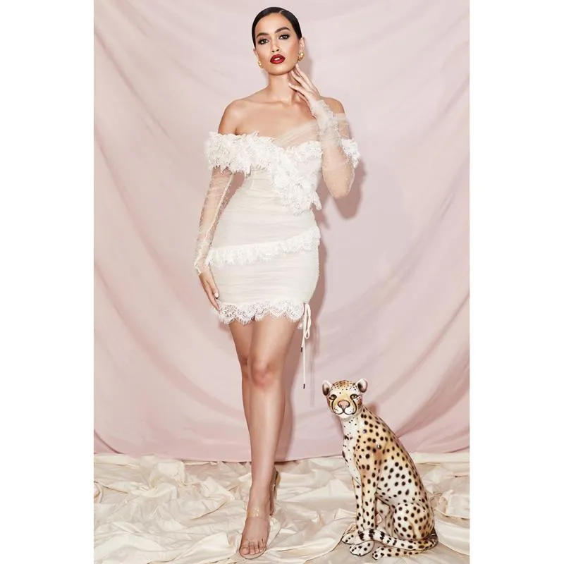 Bandage frill dress shop