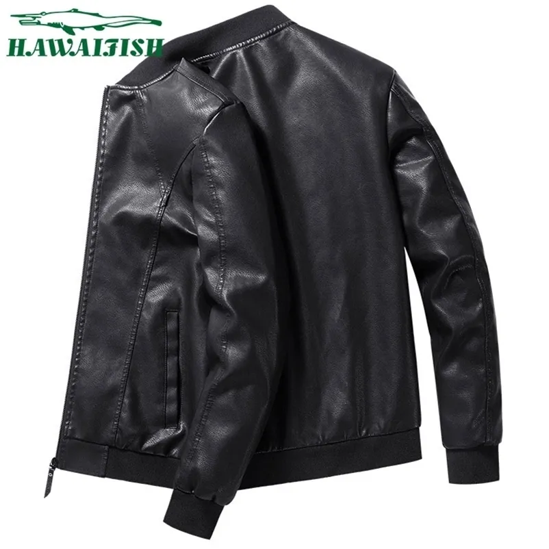 Hawaifish Marke Herren Motorradjacke Trend Koreanische hübsche Kleidung Herbst Winter Hochwertige klassische Motorradjacken 211110