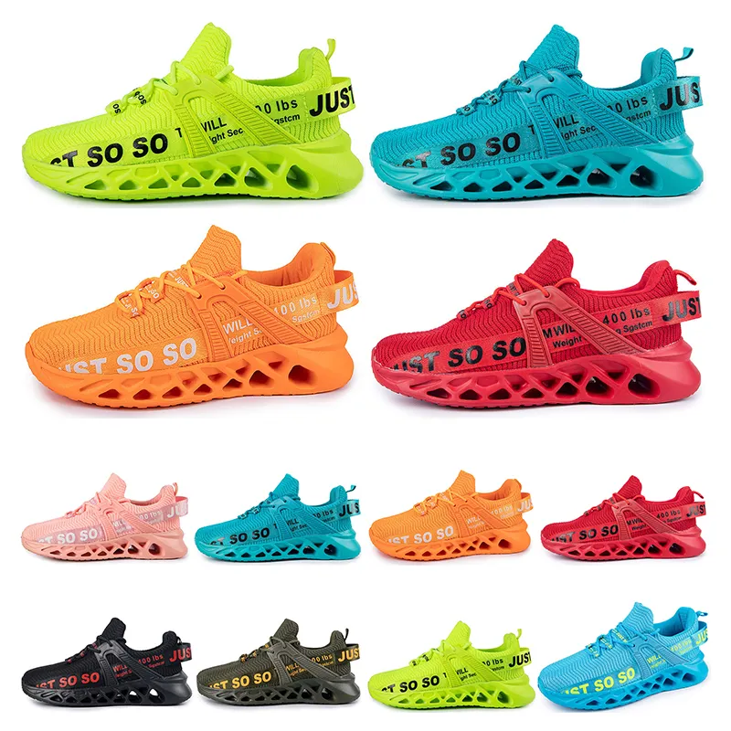 chaussures de course hommes femmes grande taille 36-48 eur mode respirant confortable noir blanc vert rouge rose bule orange vingt-quatre